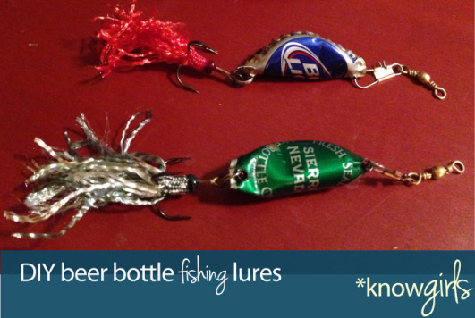 Beer bottle diy fishing lures
