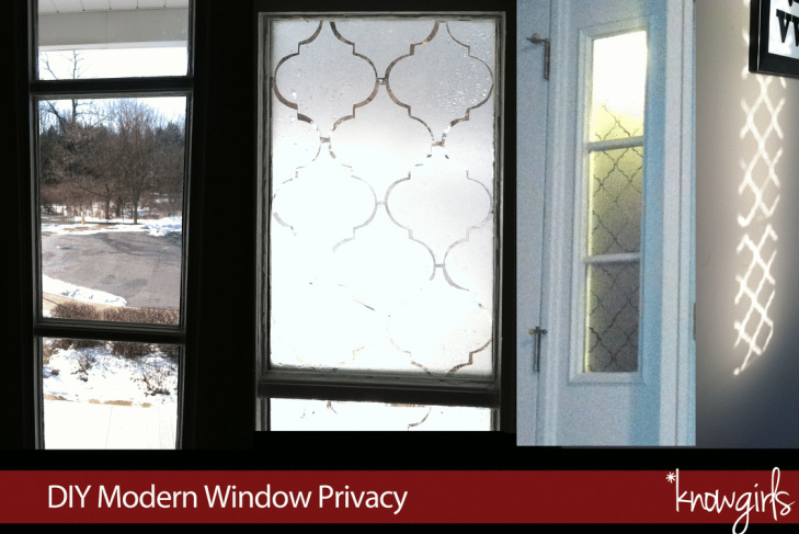 DIY modern window privacy window coverings