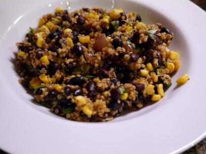 Quinoa and Black Beans - great main dish or side dish (also Vegan!) *knowgirls