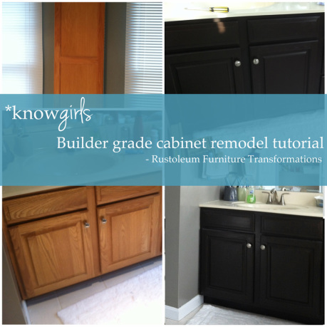Knowgirl cabinet transformations bathroom remodel DIY