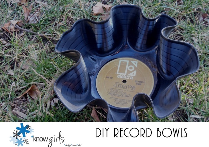 DIY Record Bowls! So easy, so cool! *knowgirls